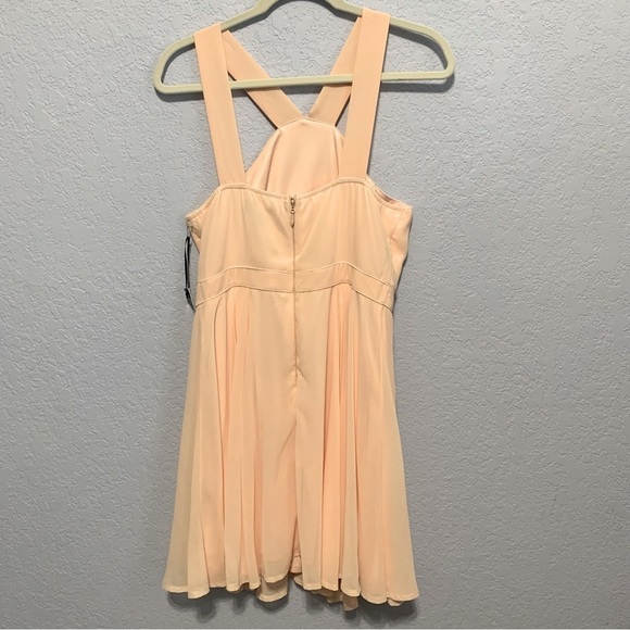 Lulu’s Forevermore Skater Lined Dress-Peach - Picture 6 of 6